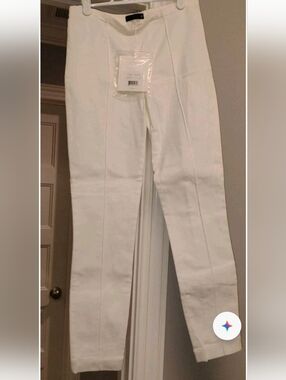 The Row White Laviez Women's Size XS Tailored Pants New